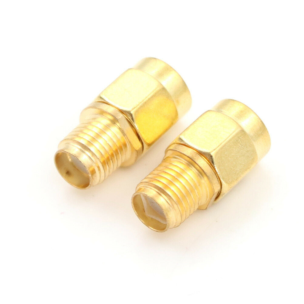 2 Pieces RF SMA Connector RP SMA Female to SMA Male Plug Connector Adapt.l8