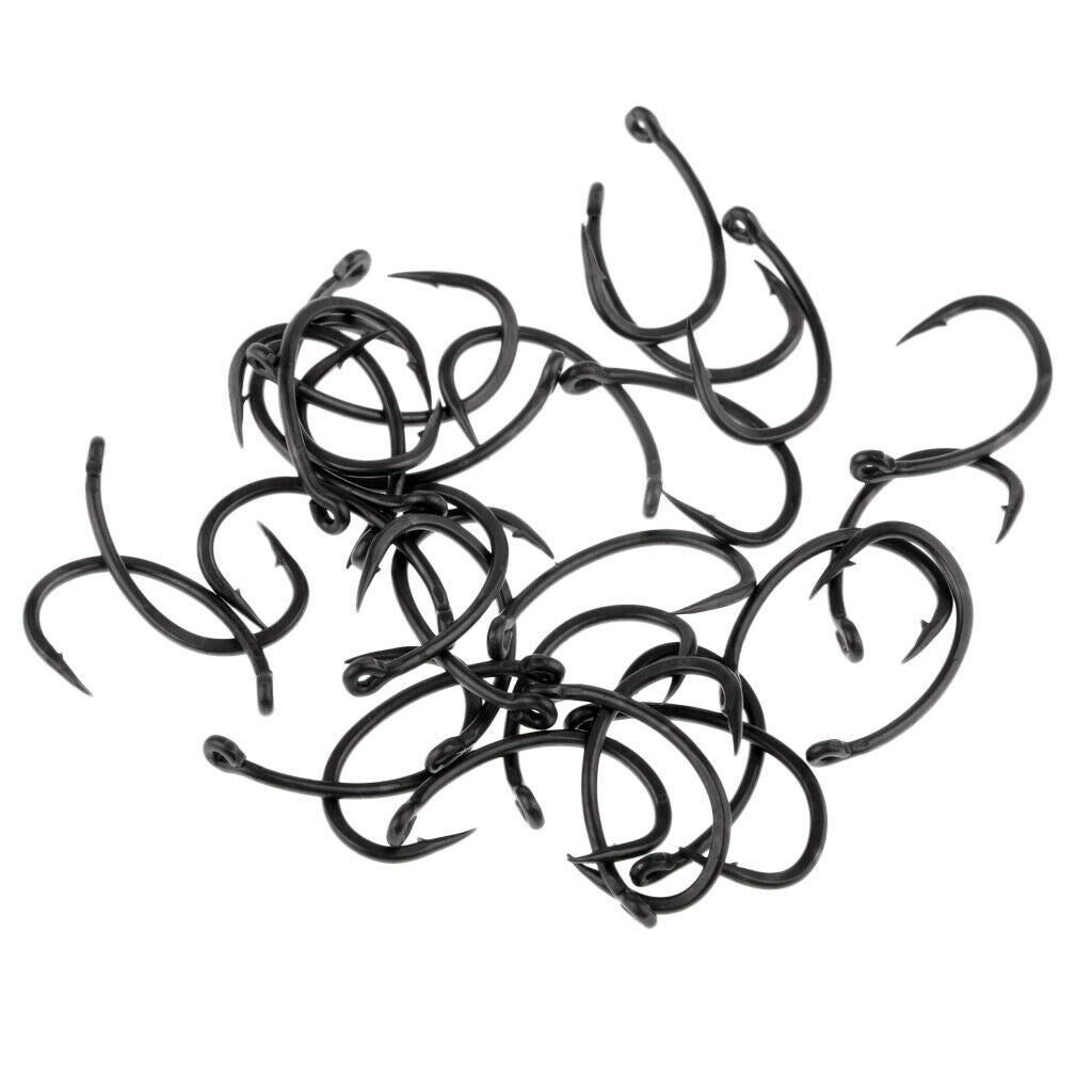 60pcs/pack High Strength High Carbon Steel Fishing Hooks Inline Circle Hooks