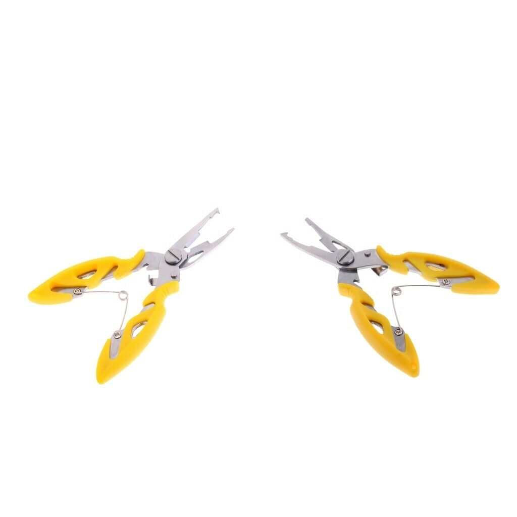 2pcs Stainless Steel Multifunction Pliers Hook Extraction Separate  Fishing