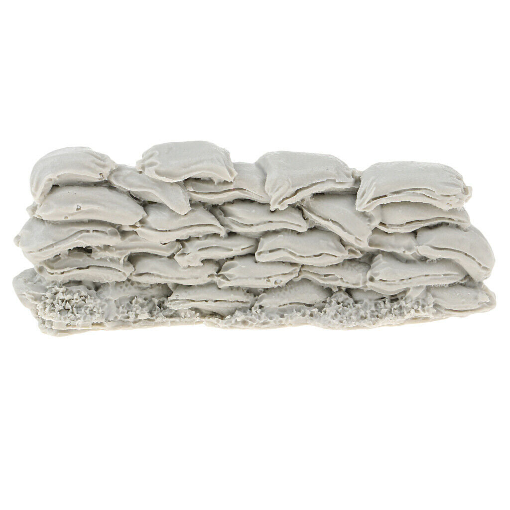 4 Pieces 1/35 Sandbags Sculpture Shelters Bunkers Decor Scenario Ornaments