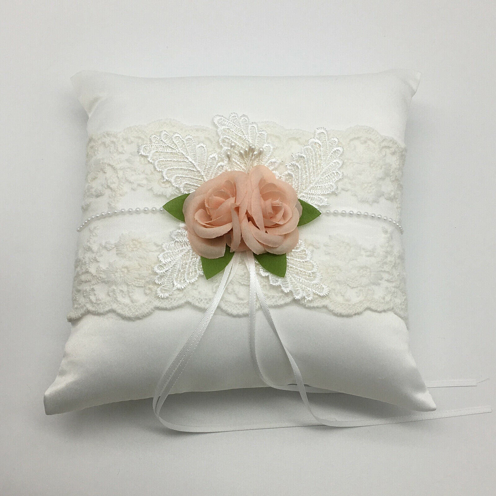 Wedding   Pillow   Cushion with Rose Flower Girl Basket Set