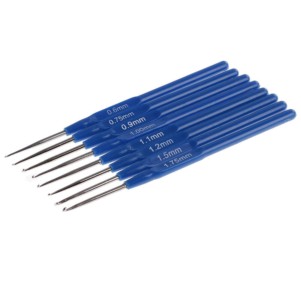 8pcs Crochet Hooks Stitches Knitting Needles Handicraft Crochet Set Weave Too Tt