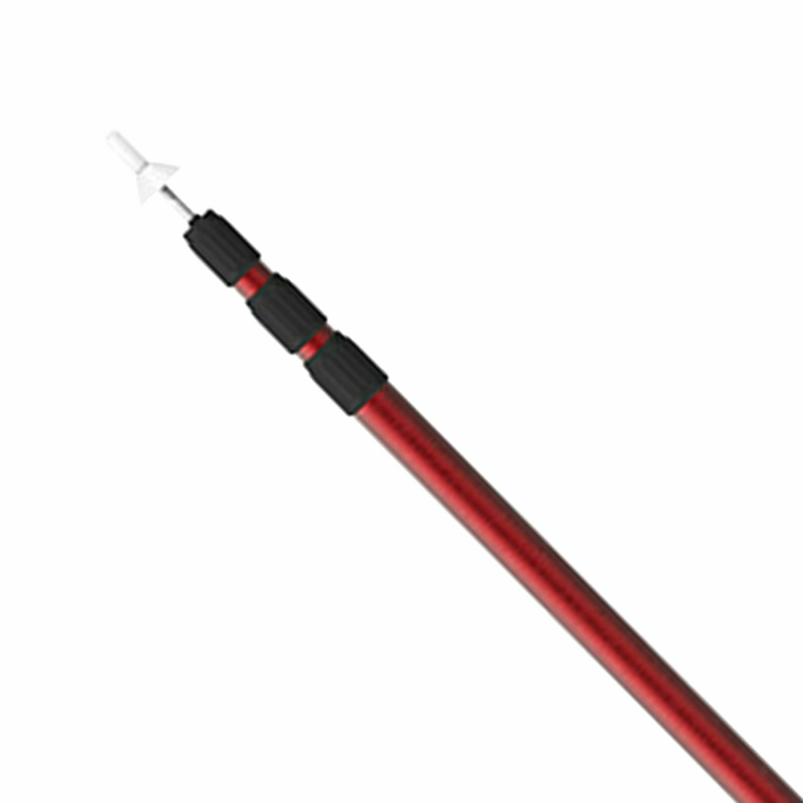 Telescoping Tarp Poles Tarp Fall Camping Hiking Shelter Hammock Shade red