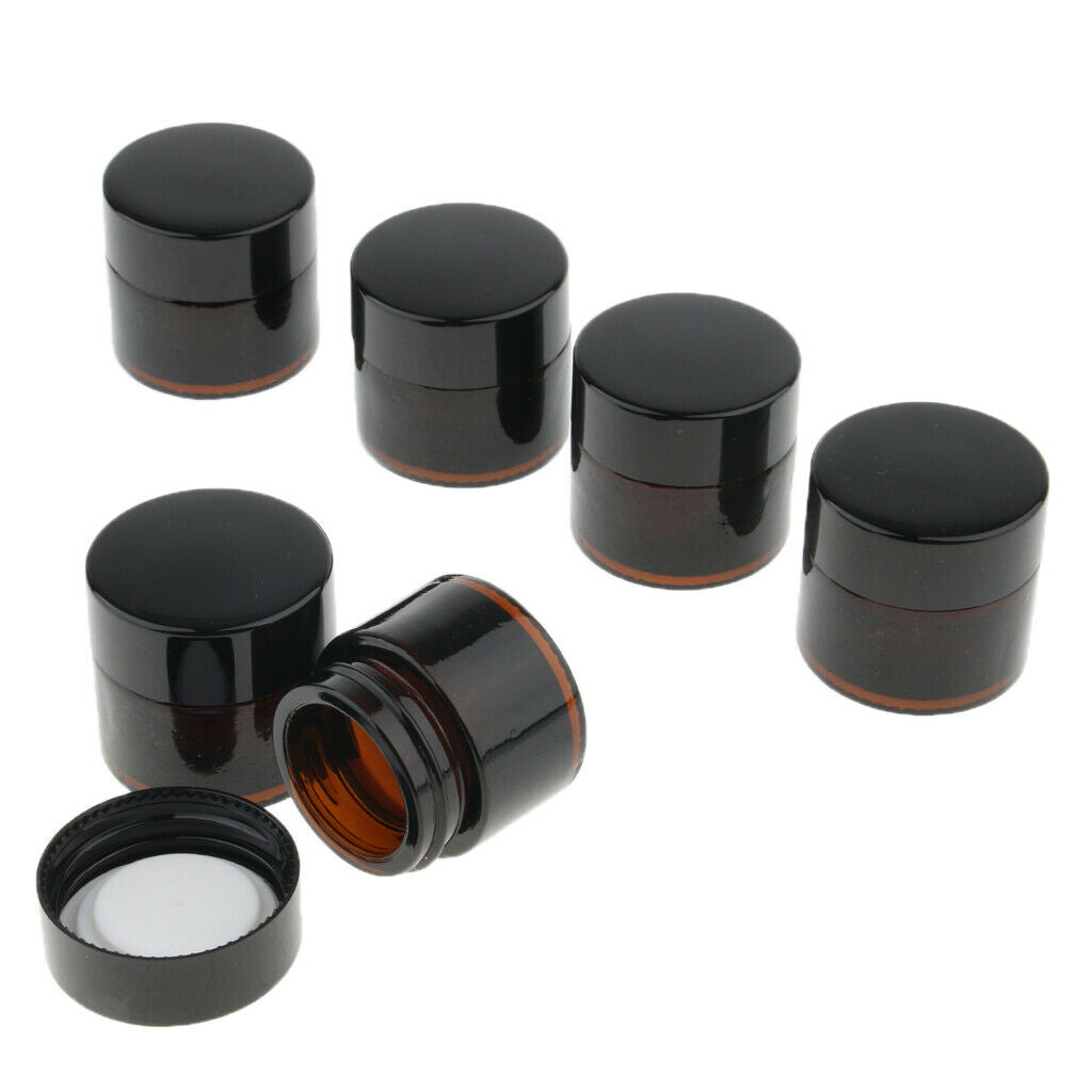 6 Pcs Refillable Empty Cosmetic Container Jars Make Up for Women/Men 5g