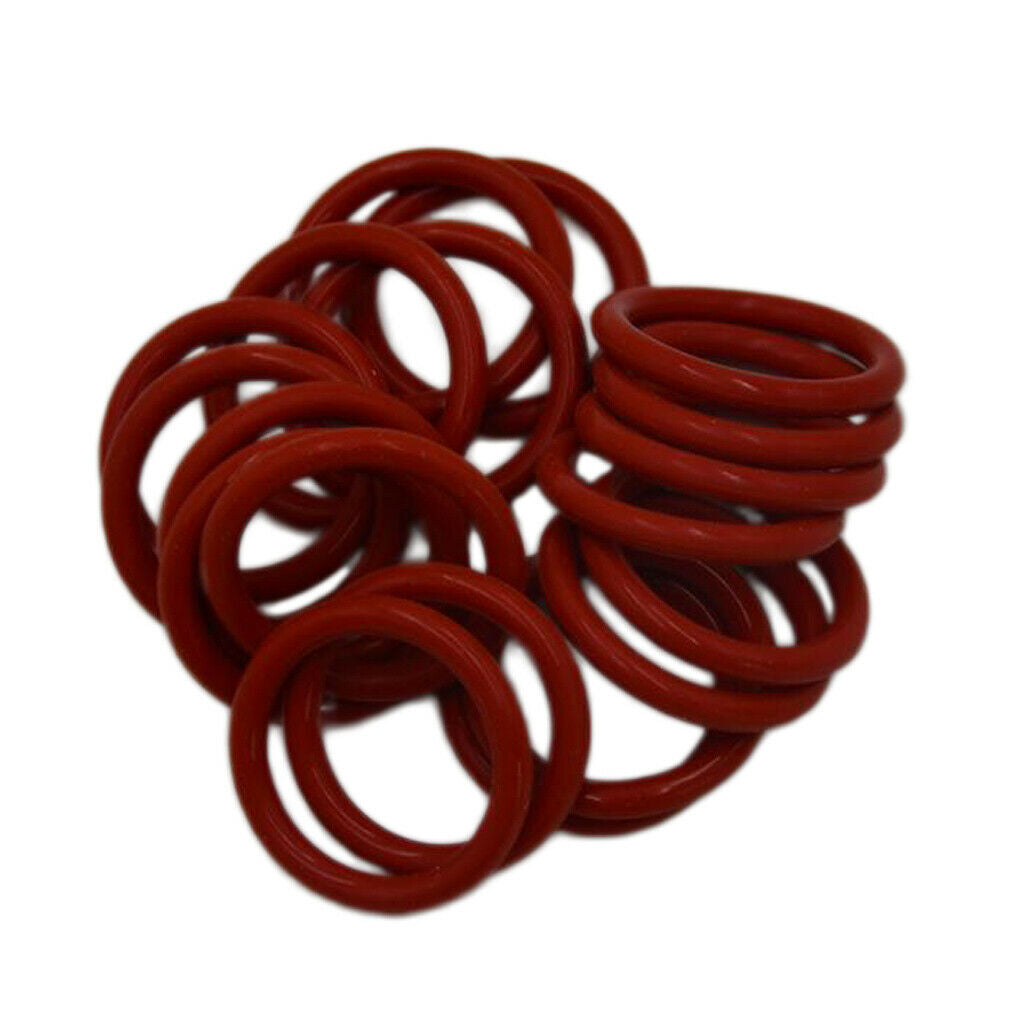 20x Orange Silicone O-Rings Tube Damper Silicone Rings For 12AX7 12AU7 .