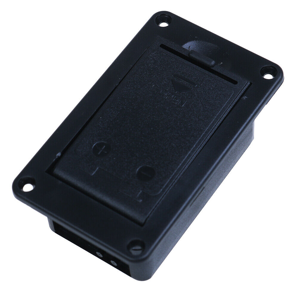 9V Black battery case holder cover box for electric guitar bass.J GwJC.l8