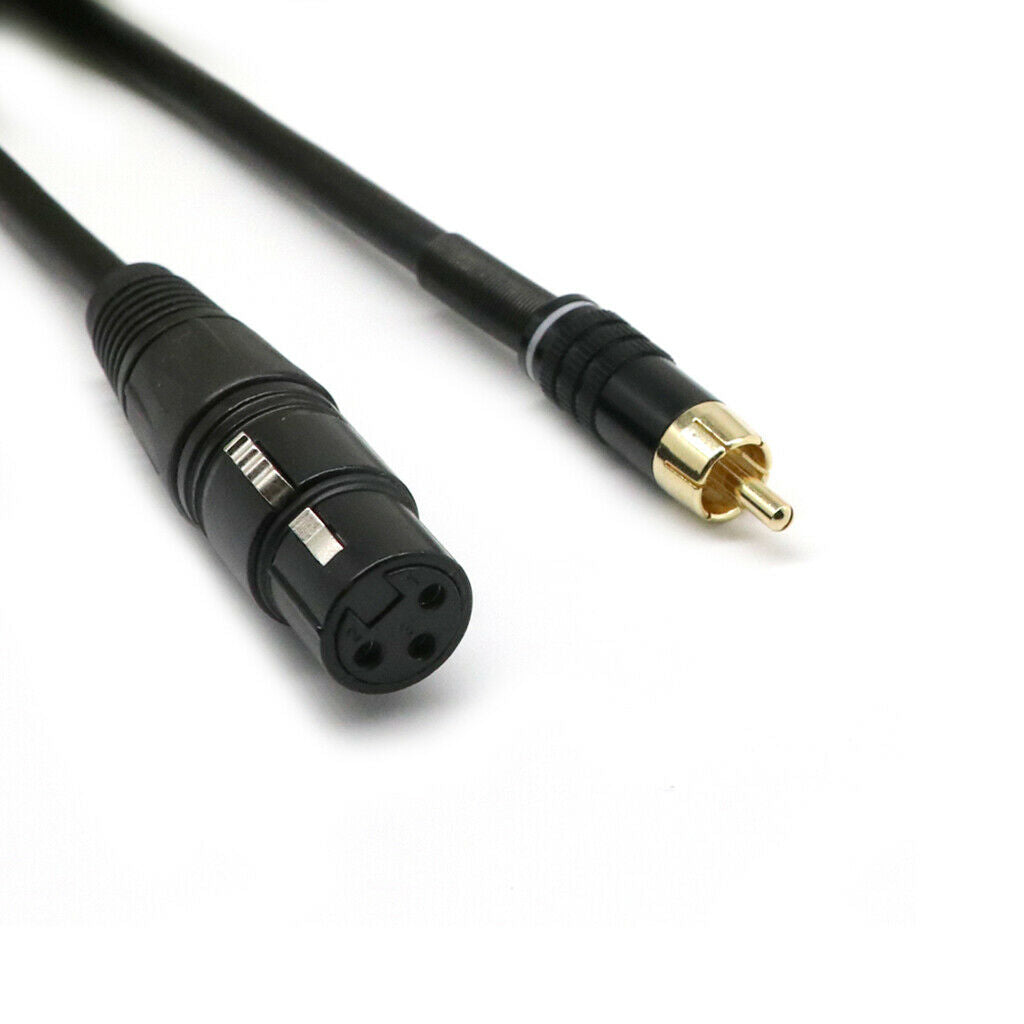 1Ft XLR Female To RCA Male Plug For Microphone Subwoofer Mixer Cable