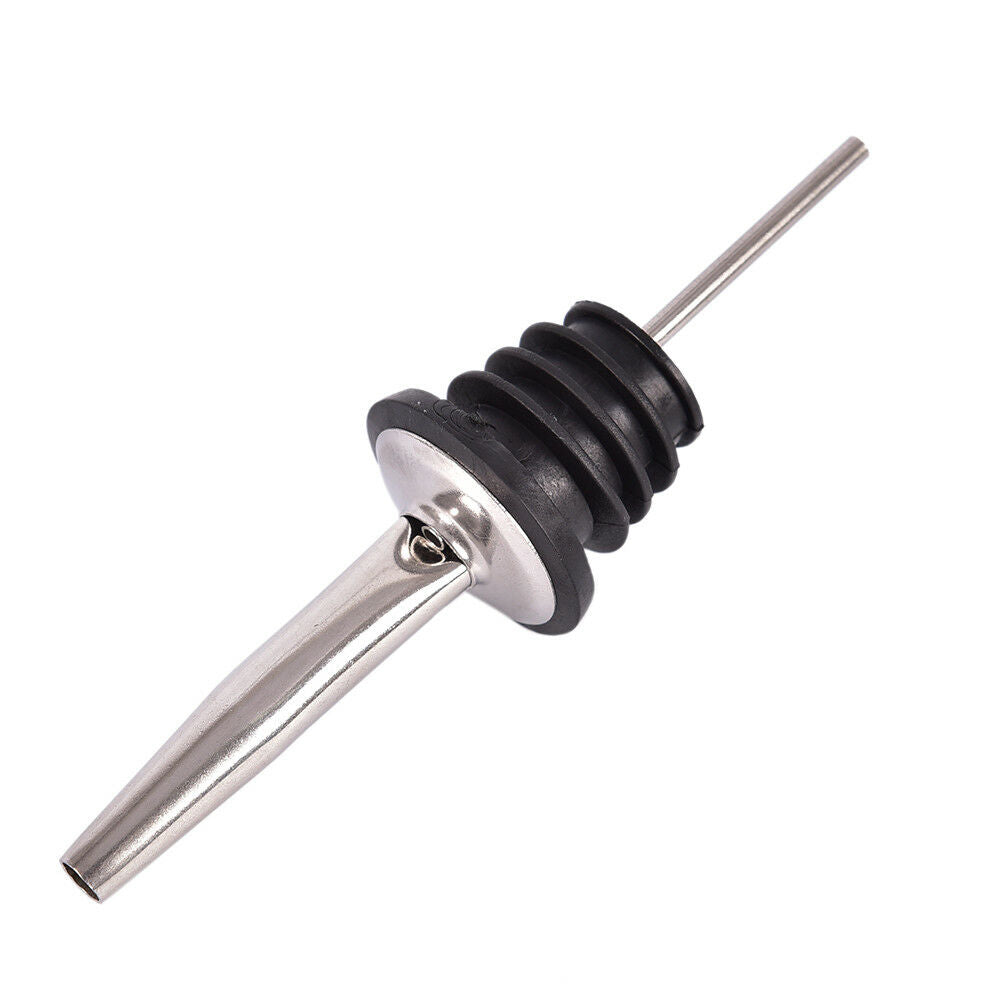 Practical Stainless Steel Wine Olive Oil Pourer Dispenser Spout Kitchen To.l8
