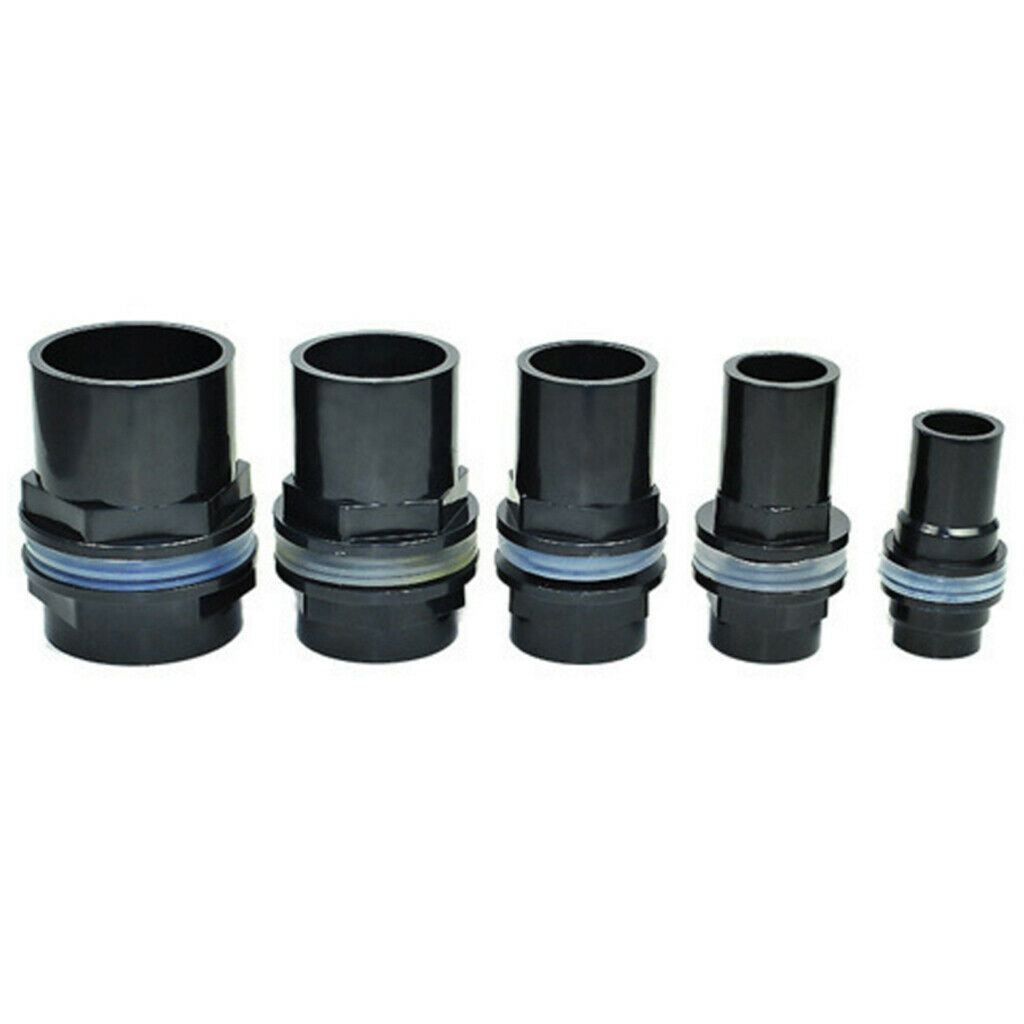 2x Fish Tank Pipe Joint Aquarium Pipe Connector Coupler Adapter 25mm Dia