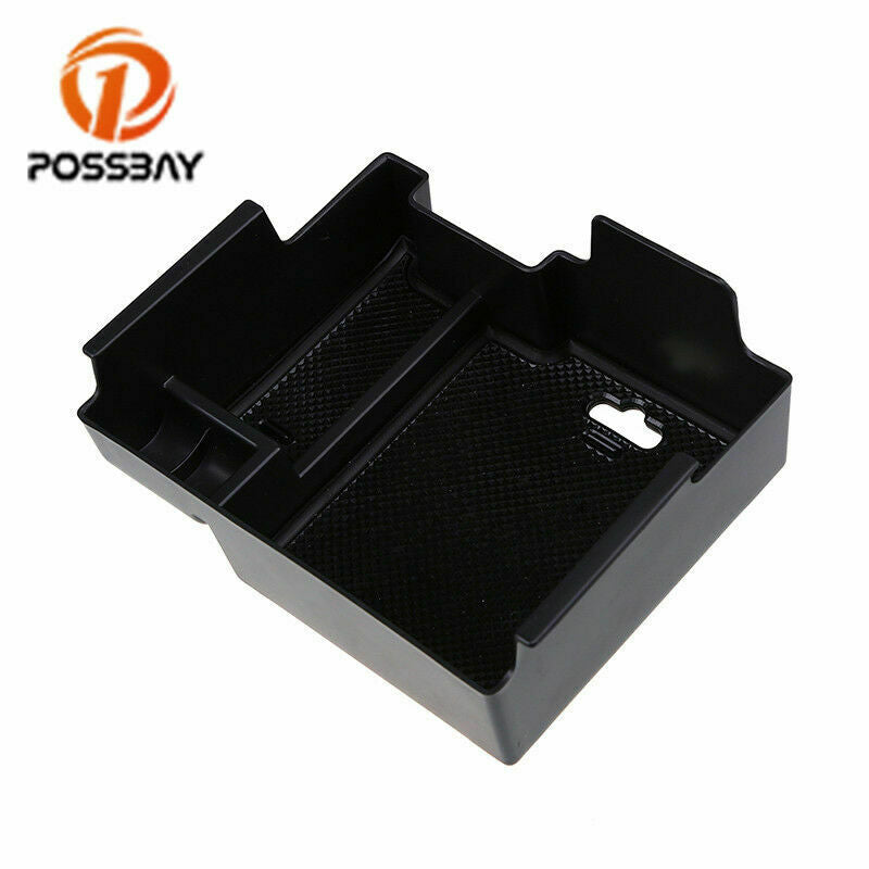 Interior Armrest Storage Box Center Console Tray Black For Ford F150 2015-18 17