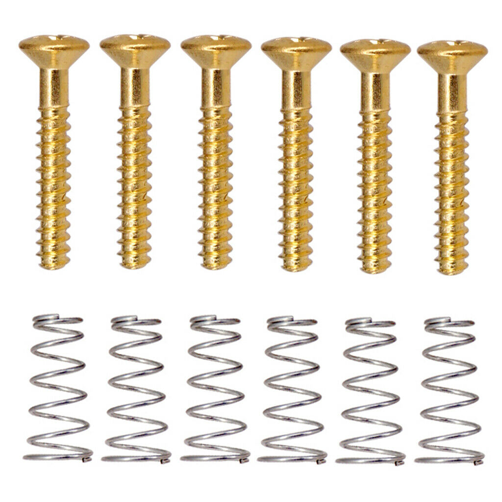 20x Switch Mounting Screw+12x Single Coil Pickup Head Mounting Height Screw