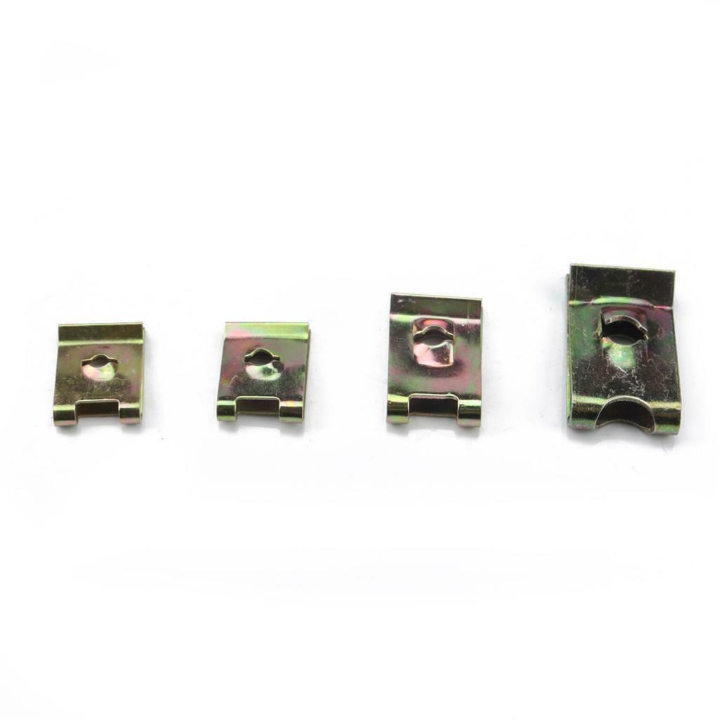 200x Assorted Spire Clips U Nuts Fasteners Clips M4x12, M4x16, Clips Set