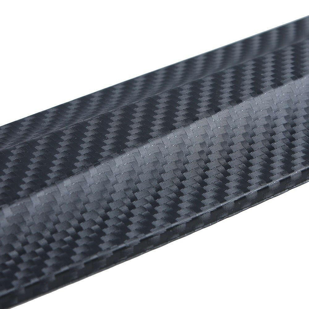 2x Car SUV Bumper Edge Lip Anti-rub Protector Carbon Fiber Texture Rubber Strips