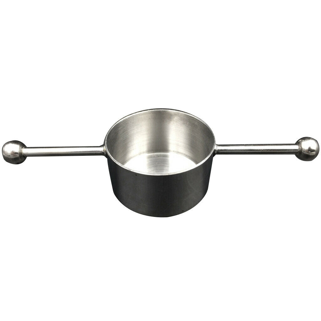 Single Stainless Steel Jigger Measurer with Two Handles Bartender Tool