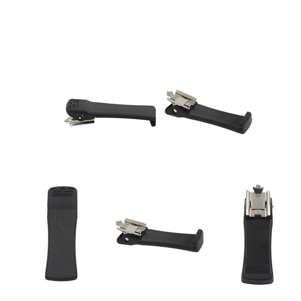 5 Pieces Portable Radio Belt Clip (Schwraz)