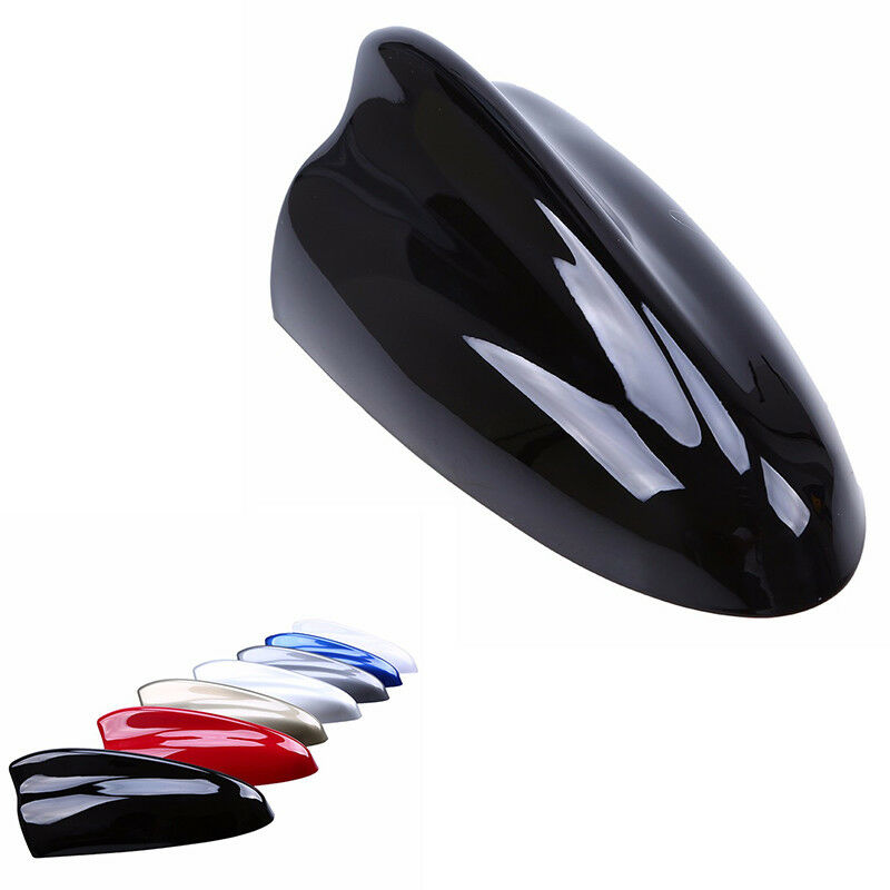 Streamlined Black Shark Fin Antenna FM/AM Signal Amplifier Car Roof Stickers