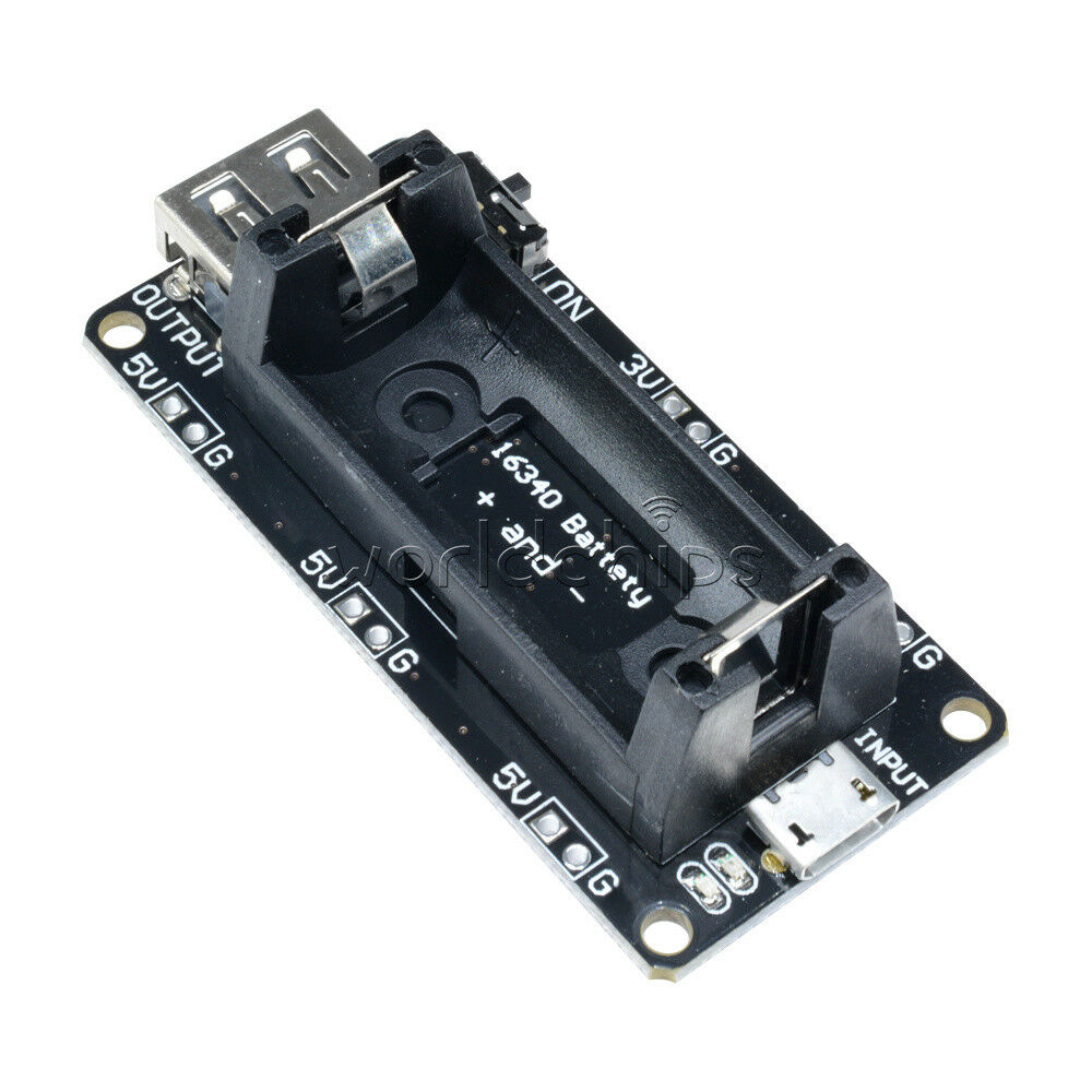 3.3/5V Micro USB 16340 lithium Battery Shield Mobile Power Charging Module