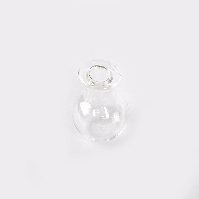 10Pcs Mini Glass Wishing Bottle With Cork Stoppers Clear Small Wishing Bott JY