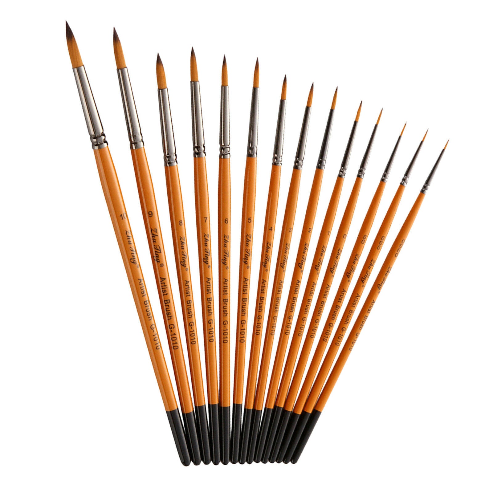 14pcs Watercolor Paint Brushes Soft Oil Paint Brush Drawing for Beginners