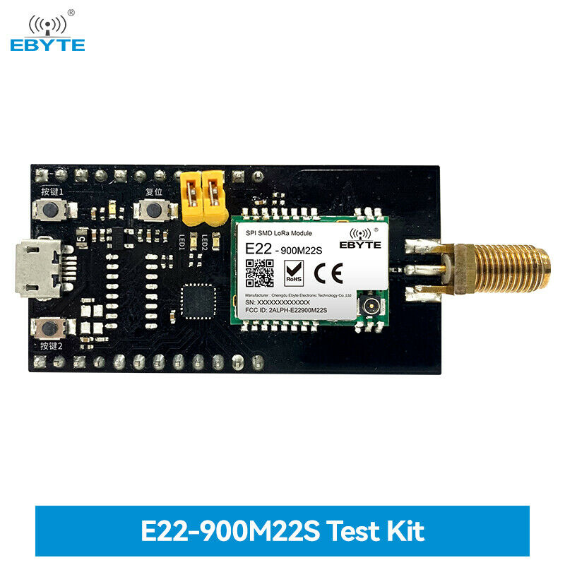 SX1268 Test Board Version Plus Antenna Plus Usb Adapter Cable Set E22-400MBL-01