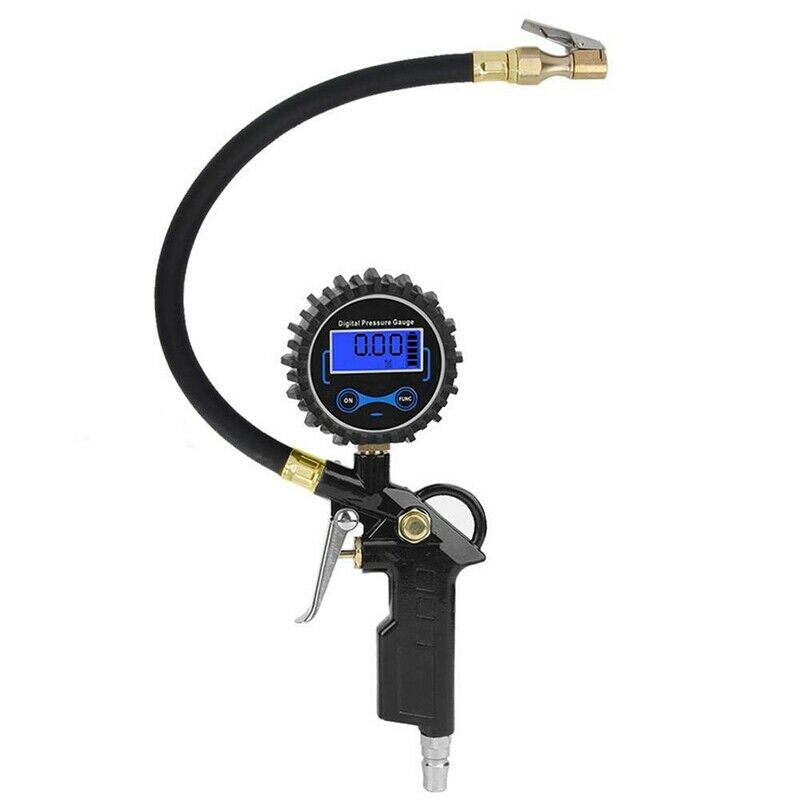 Digital Tire Inflator with Pressure Gauge,200PSI American Air Chuck Heavy DutyM7