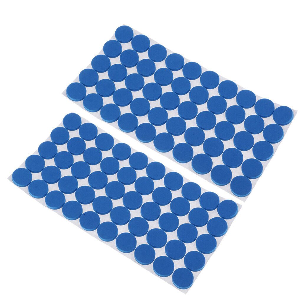 100 Pieces Furniture Pads Self-Adhesive Non-slip Floor Wall Protectors Blue