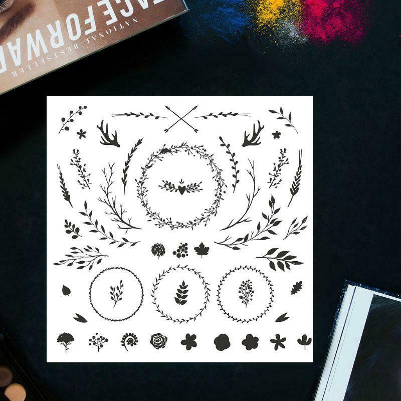 Garland Leaves Flower DIY Silicone Clear Stamp Seal Scrapbook Embossing Album
