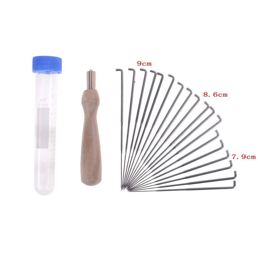 18x 3 Sizes Felting Needles Wool Felt Needles DIY Craft Felt Tool with Bo.l8