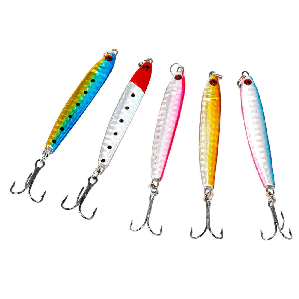 5Pcs   Jig   Metal   Spoon   Fishing   Lure   13 . 6g   Casting   Jigging
