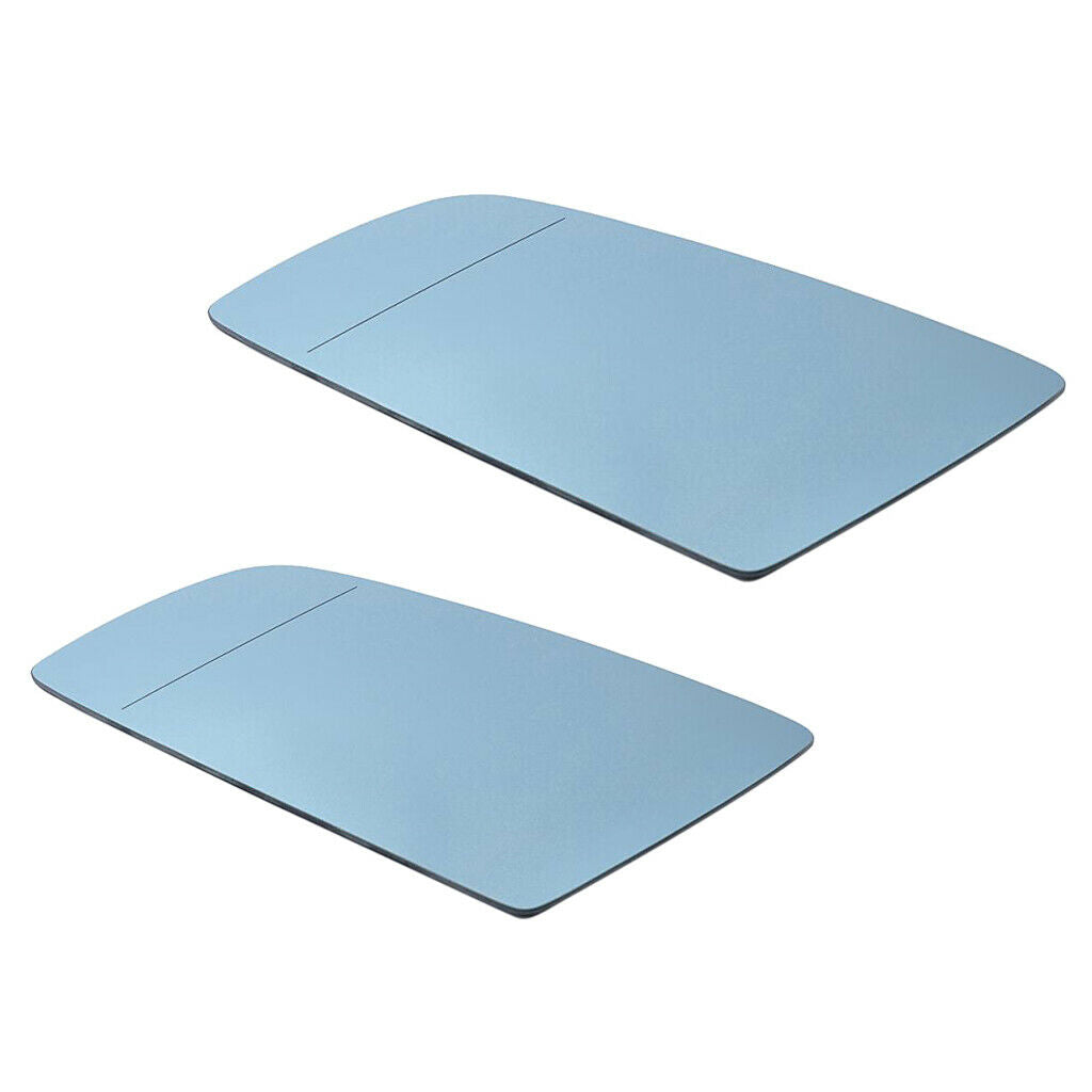 Door Wing Mirror Glass Heated Anti Blind Right+Left for BMW E60 E61 E63 E64