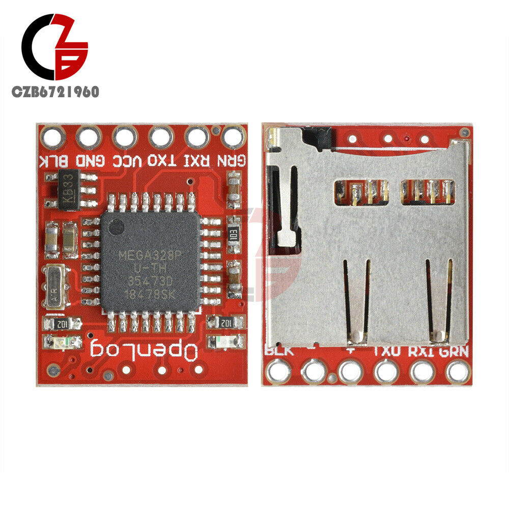 Openlog Serial Data Logger Open Source Recorder ATmega328 Support Micro SD Red