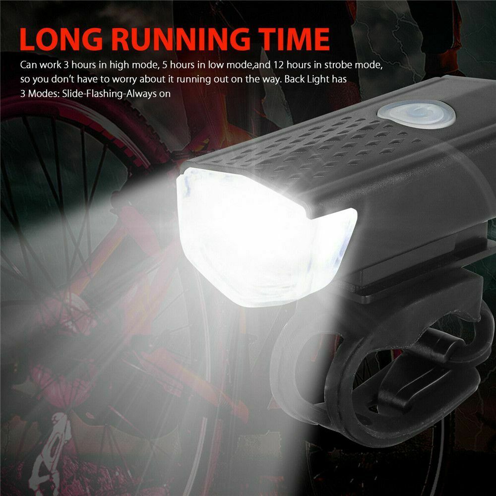 LED Bicycle Headlight Cycling Accessories Bike Rear Lamp Front Headlight