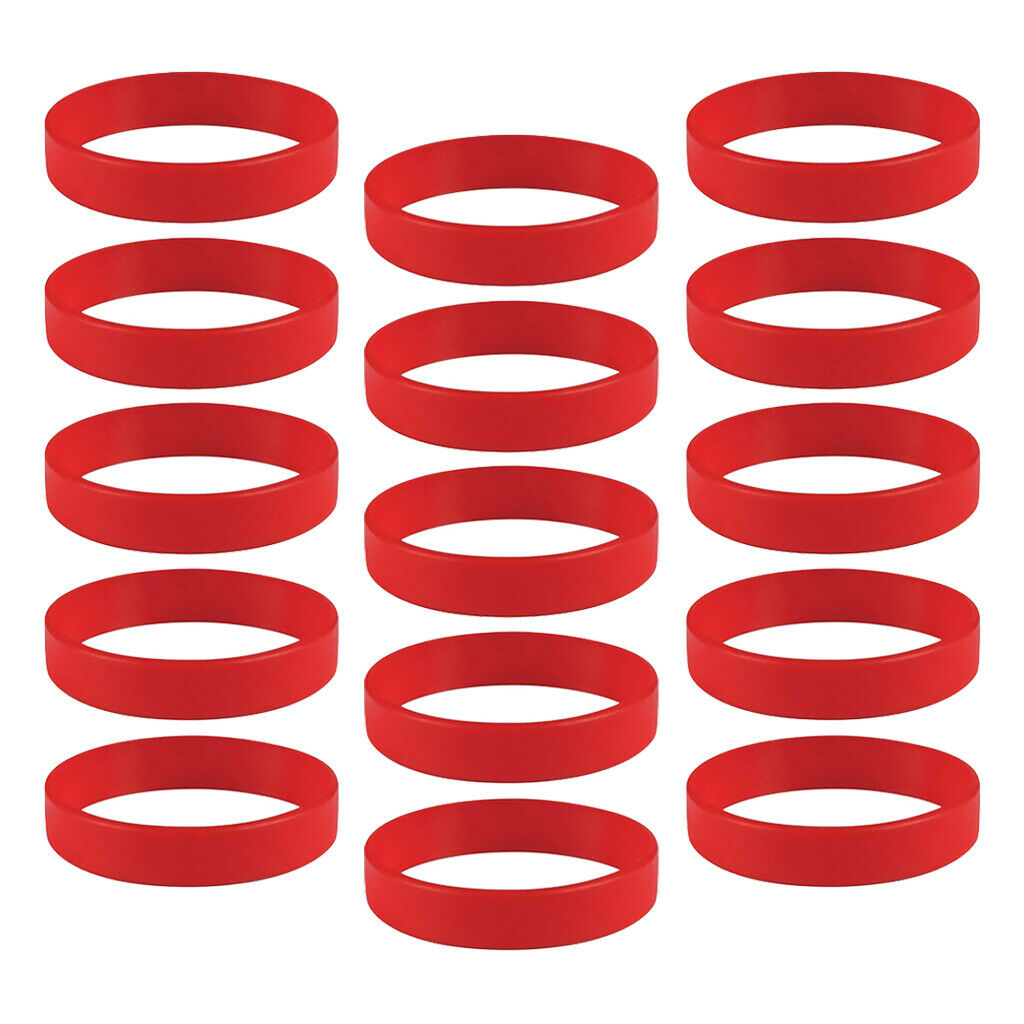30pcs Bright Color Rubber Wristbands Fashion Sports Bracelet Stretch Bangle
