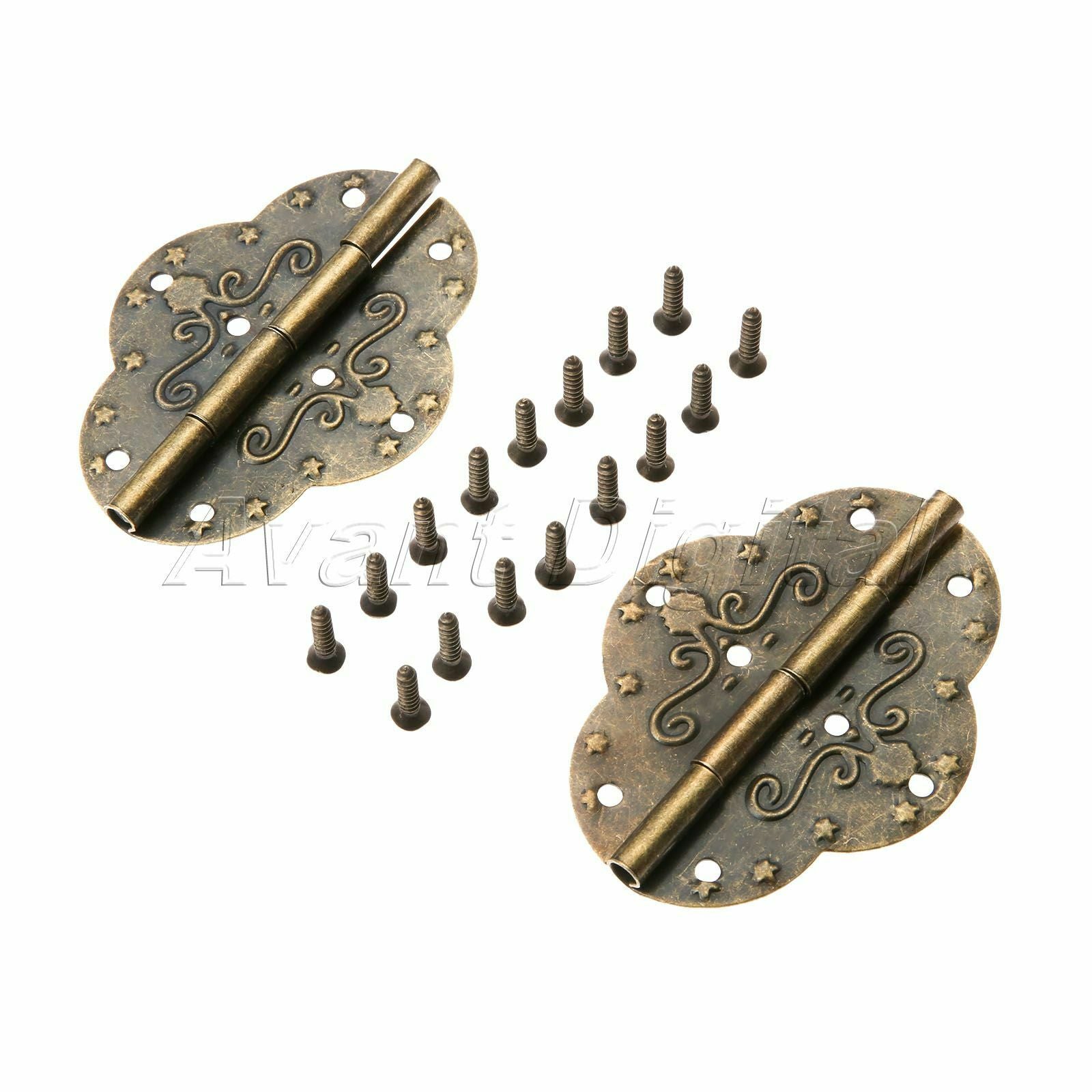 Furniture Drawer Stamp Door Hinges Jewelry Box Cupboard Cabinet Hinge Hardware