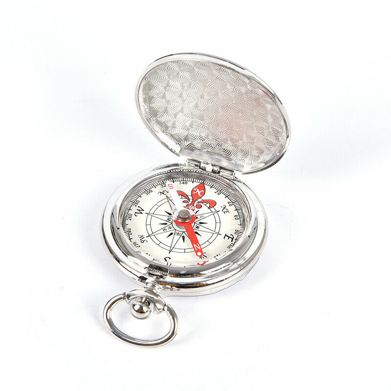 Pocket Watch Flip Compass Portable Hiking Navigation Compass Compass Key_jgM Tt