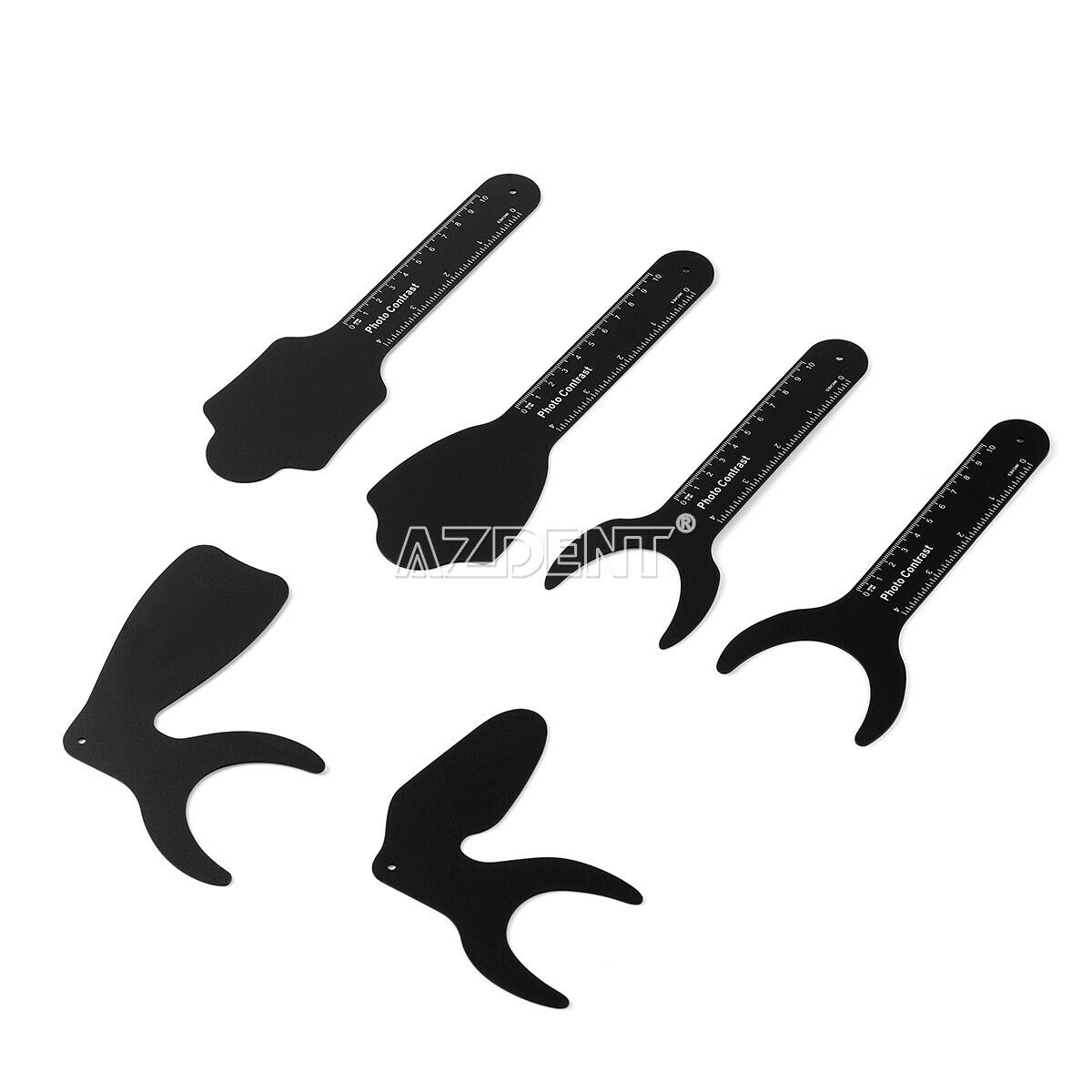 6Pcs/Kit Dental Photo Contrast Black Background Board Photography Contraster