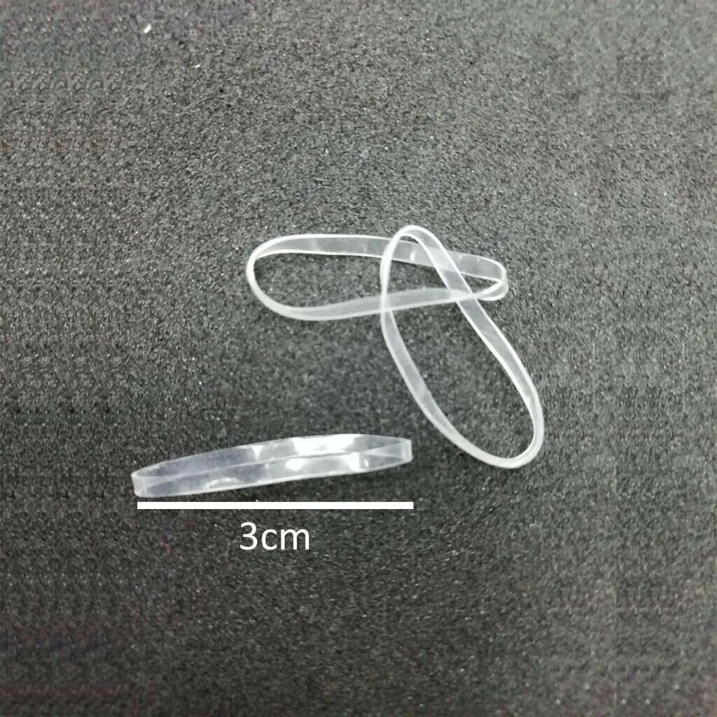 100x Fashion Elastic Ponytail Holders Hairband Hair Rubber Rings White