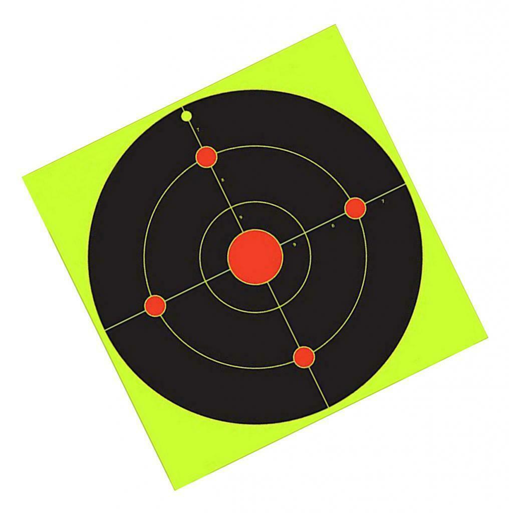 10x Fluorescent Green Target Shooting Stickers Gun Dart Hunting Target Paper
