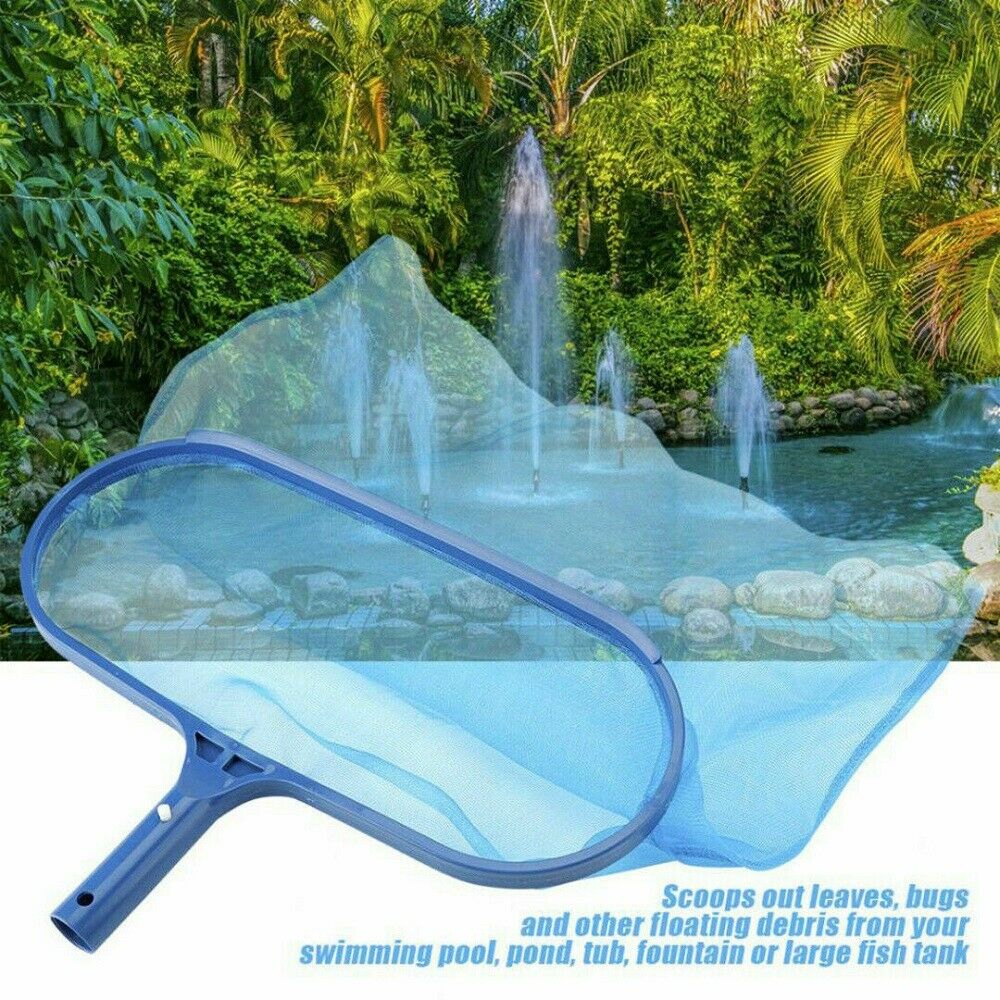 New Heavy Deep Leaf Net Swimming Pool Rake Spas Skimmer Koi Pond Cleaning