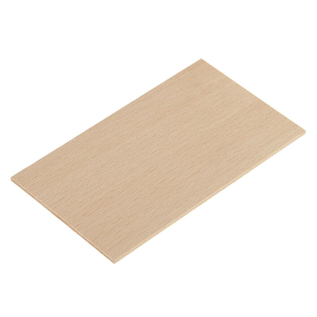 2mm Thick Rectangle Solid Wood Slice for Making Sand Table Modeling