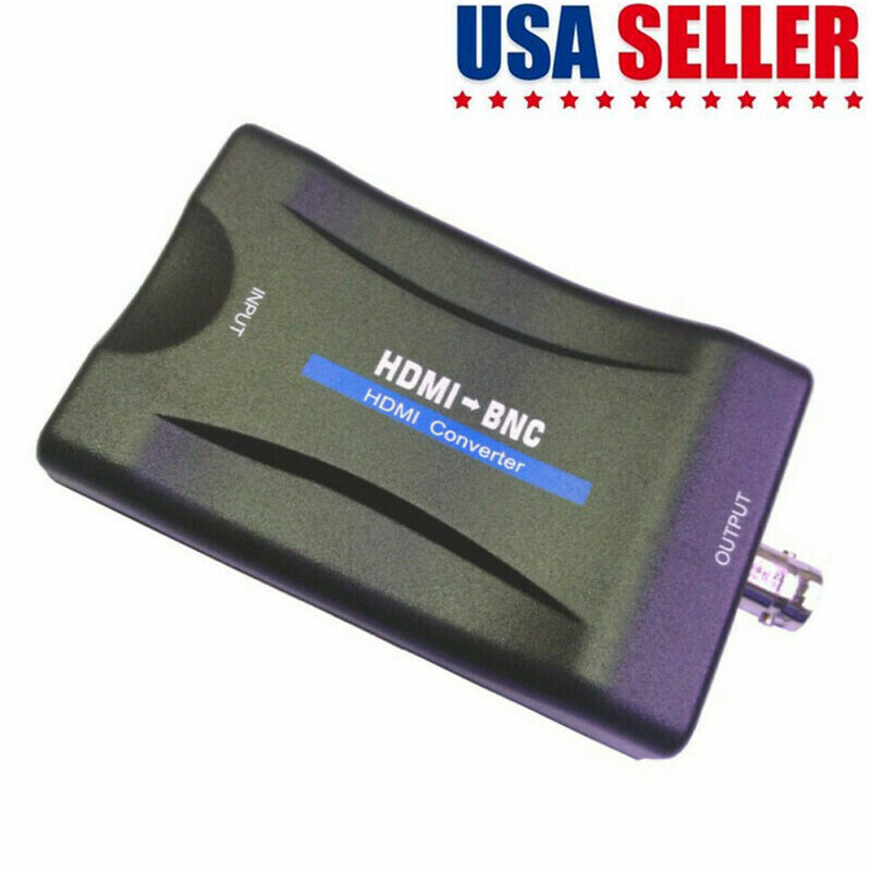 1080P HDMI to BNC Converter Video Display Adapter Surveillance Monitor DVR VCR