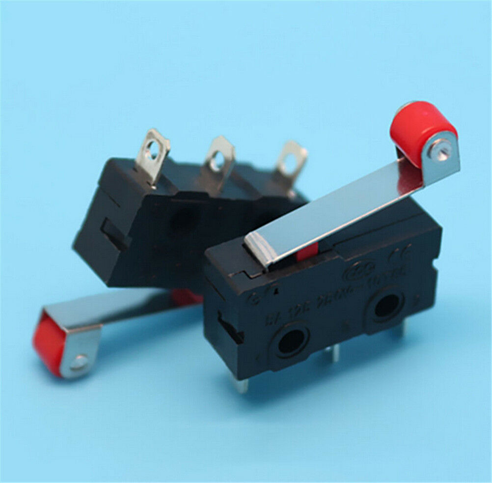 5Pc/Set Micro Roller Lever Arm Open Close Limit Switch KW12-3 PCB Microswi.l8