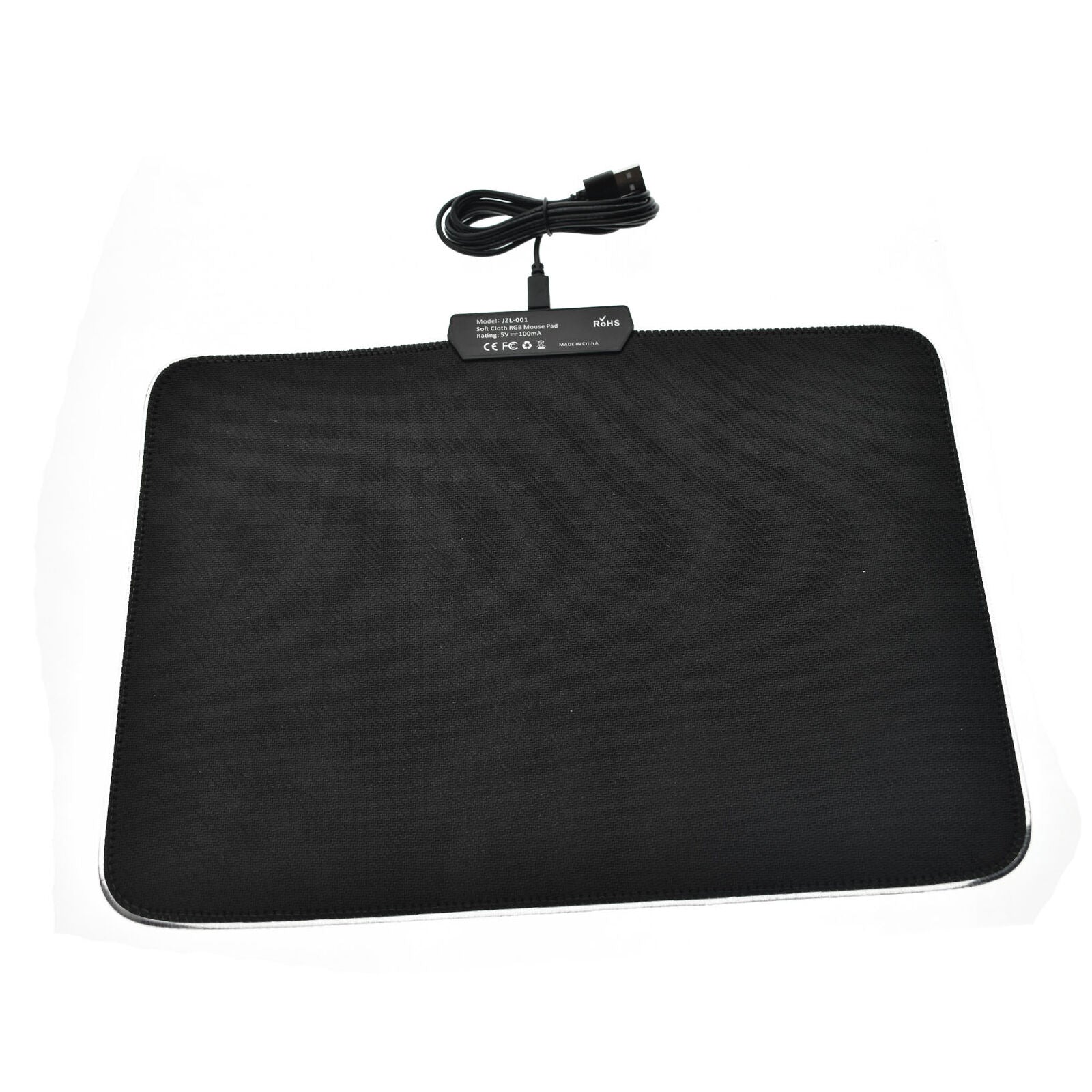 RGB Gaming Mouse Pad Large Color LED Lighting Wired USB 13.8 x 9.8 Inches