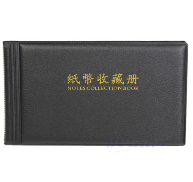 30 Notes Pages Paper Money Pocket Wallet Currency Banknote Collection Album