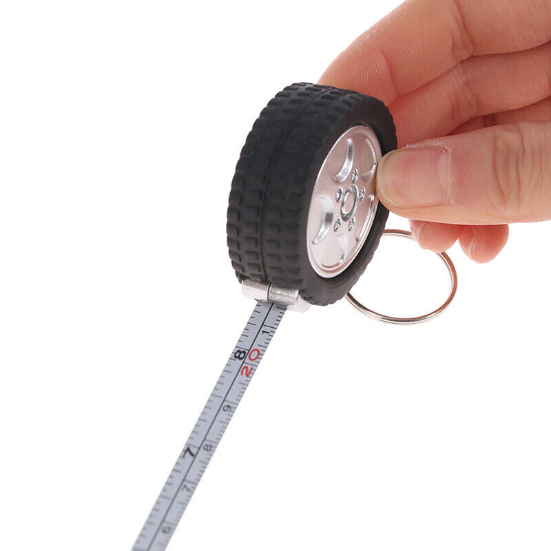 Mini Retractable Tape 1m Tape Measure Centimeter/Feet Tire Shape Rul.l8