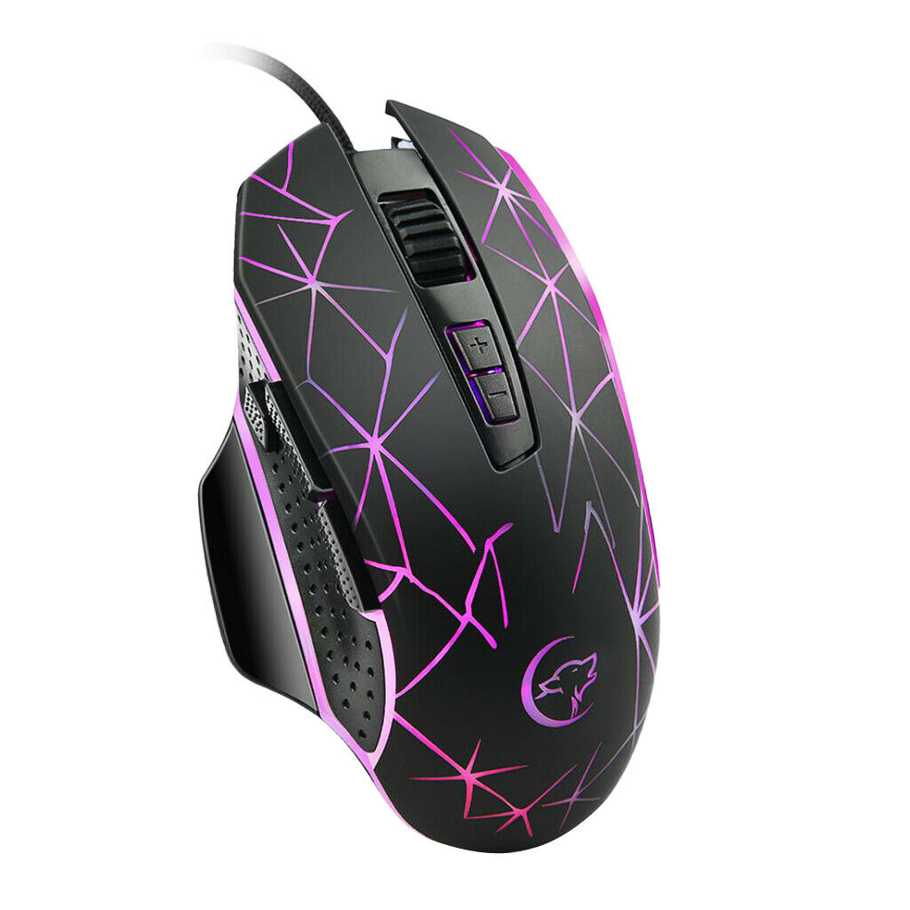 Optical Mouse Wired Colorful Lights G816 USB 9 Buttons DPI 1200-1600-2400-3200
