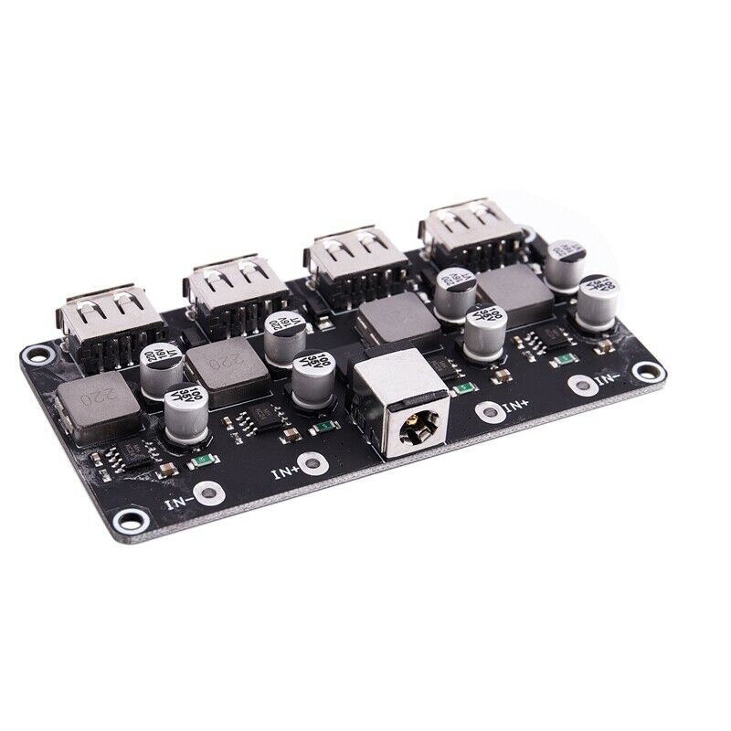 4 Channel Usb Qc3.0 Qc2.0 Dc-Dc Buck Converter Charging  Module 6-32V 9V 12V 2D2