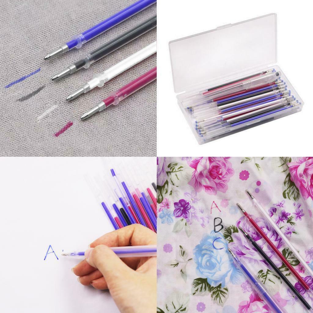 120x Heat Erase Pen Erasable Refills Chalk Fabric Marker for Sewing Supplies