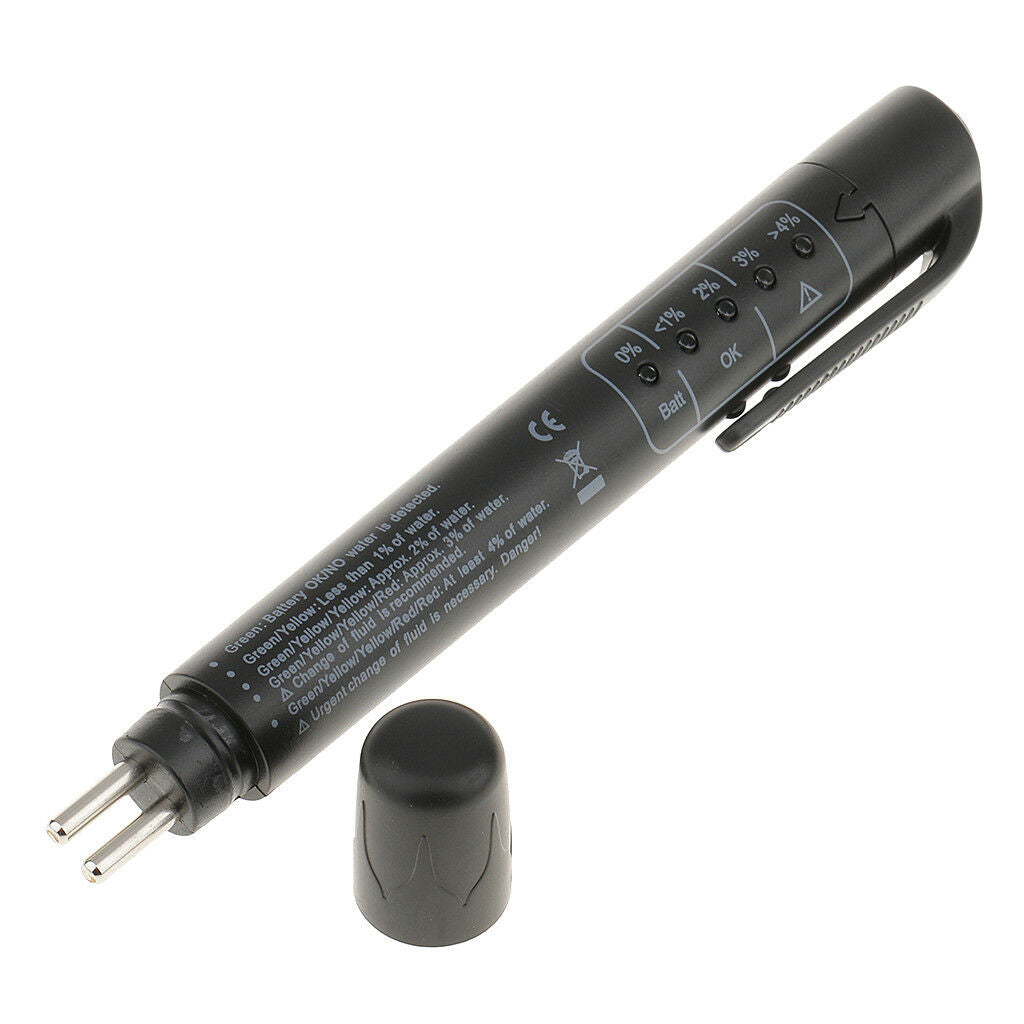 Brake Oil Fluid Tester Pen Moisture Water Content Checking LED Indicator