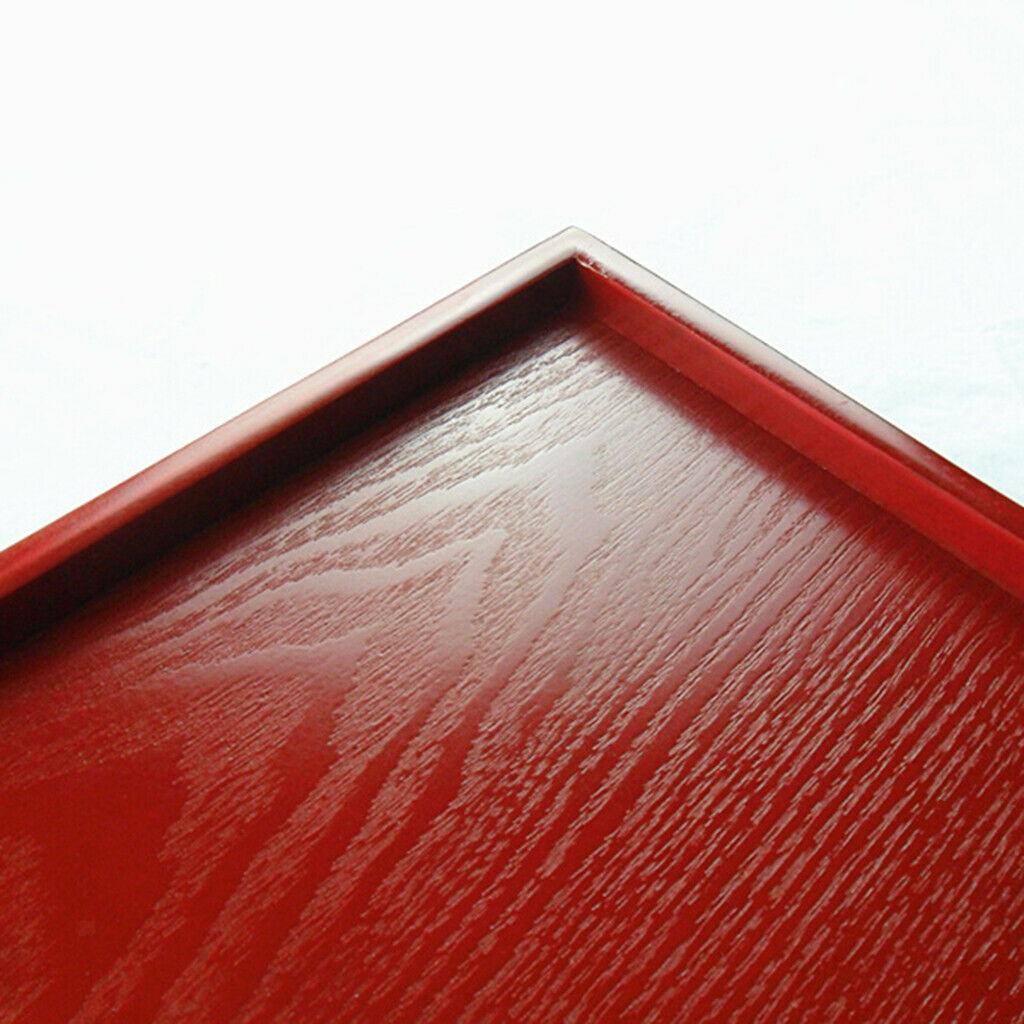 Hotel Serving Tray Restaurant Coffee Shop Rectangular Tableware Plate Red
